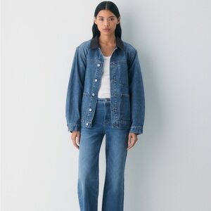 Viral Aritzia The Workwear Denim Shirt Jacket